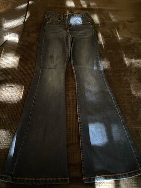 BCBGeneration Dark Wash Flared Jeans